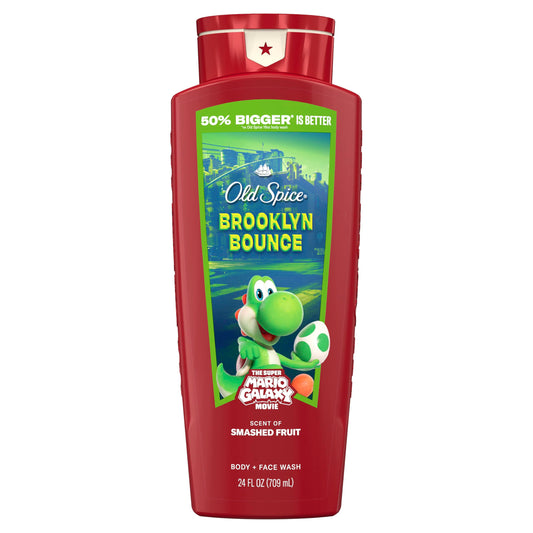 Old Spice Brooklyn Bounce front bottle shows bold label and benefit