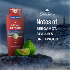 Old Spice Captain on bathroom shelf in lifestyle scene for grooming routine benefit