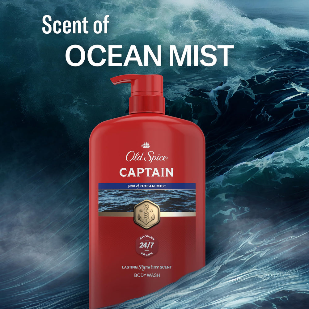 Old Spice Captain lifestyle outdoors image conveying confidence and long-lasting scent