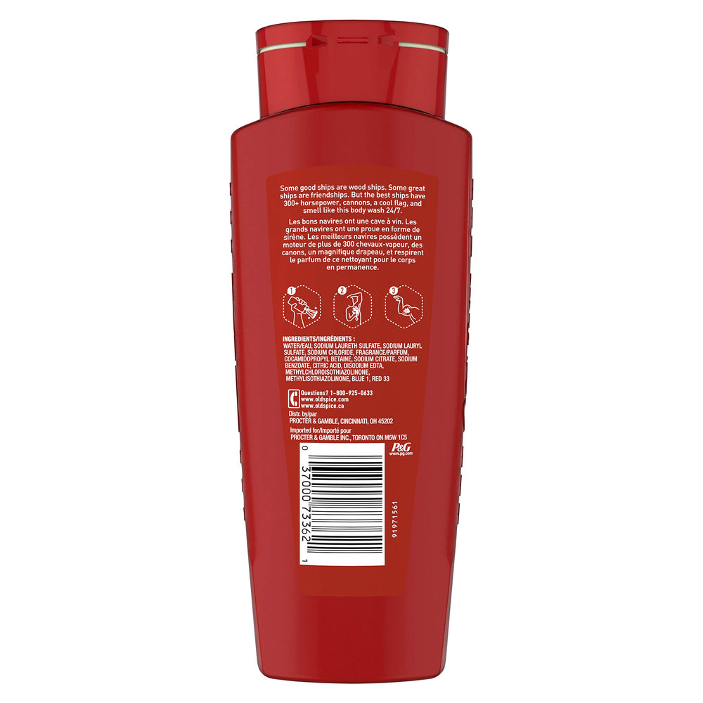 Old Spice Captain pump and cap detail highlighting easy-dispense convenience
