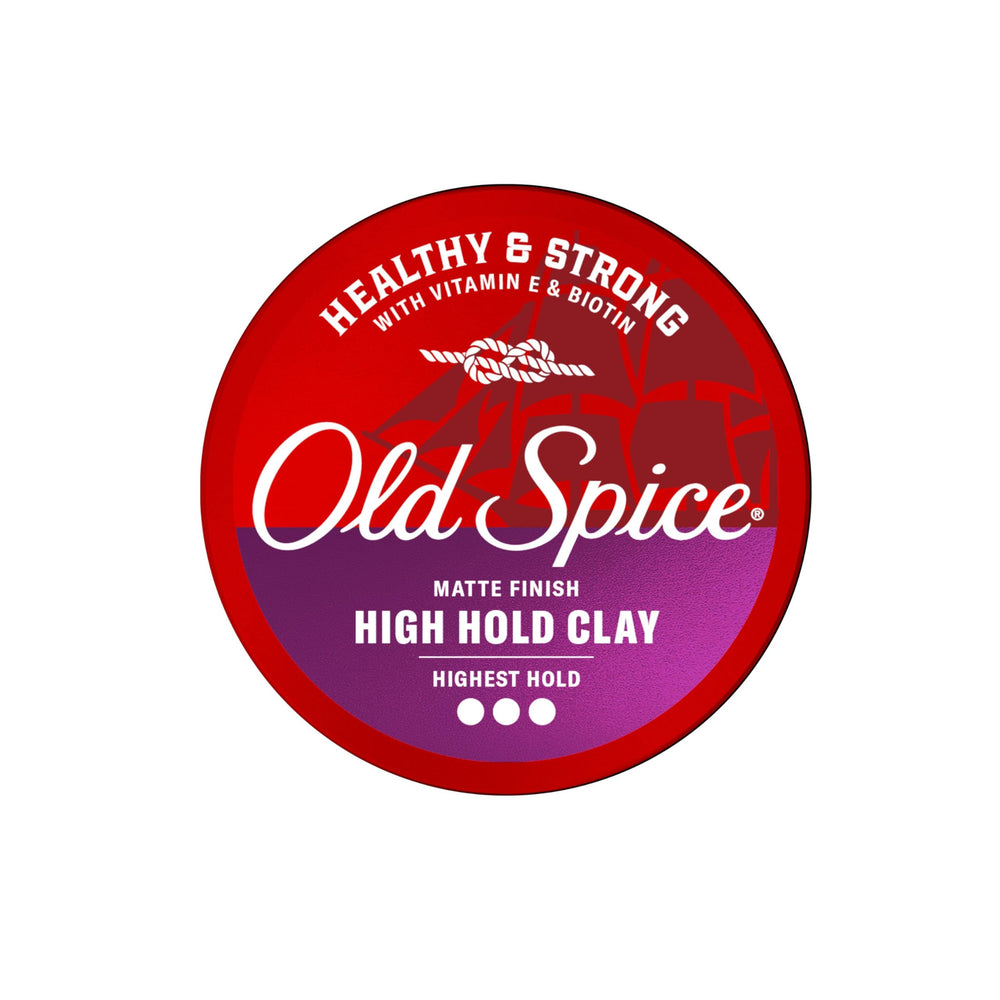 Old Spice rinsing clay from hair demonstrating clean washout and no residue