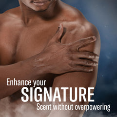 Person using Old Spice in the shower showing refreshing mint action and thorough cleansing benefit