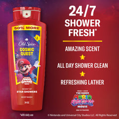 Old Spice back label detail with ingredients and usage instructions for convenience