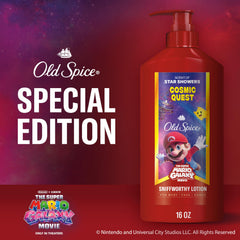 Old Spice Cosmic Quest next to deodorant and body wash for layered scent