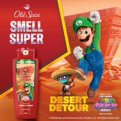 Old Spice Desert Detour pump and cap close-up for easy dispensing