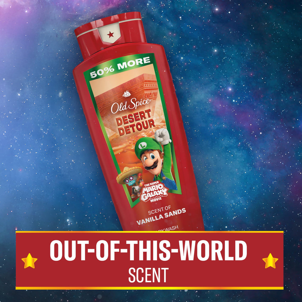 Old Spice Desert Detour vanilla visual emphasizing warm Vanilla Sands scent