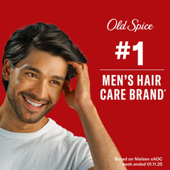 Old Spice flexible fiber styled side profile showing low shine finish