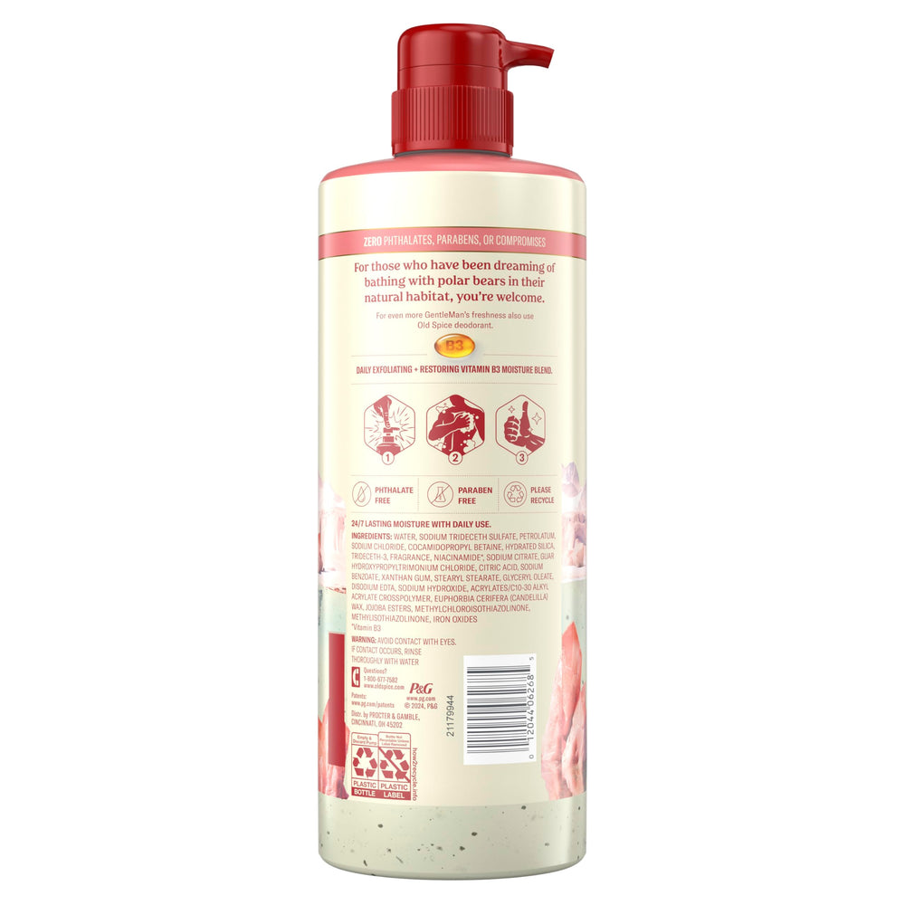 Old Spice GentleMan's on shelf in bathroom evoking fresh daily routine