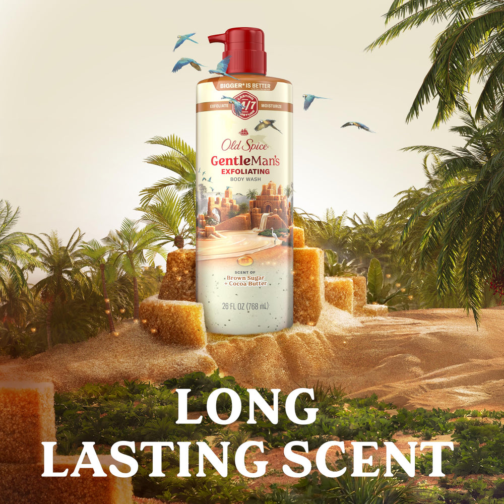 26 oz Old Spice bottle beside ruler to show scale and value