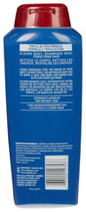 Old Spice pump dispensing rich lather, demonstrating cleansing action and conditioning benefit