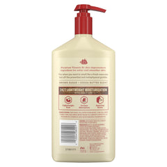 Old Spice ingredients visual with cocoa butter and brown sugar showing scent benefit
