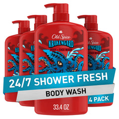 Old Spice Krakengard front packaging showing bold branding and scent