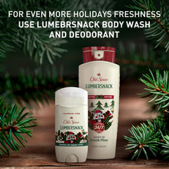 Old Spice LumberSnack alongside other Holidudes bottles for scent comparison