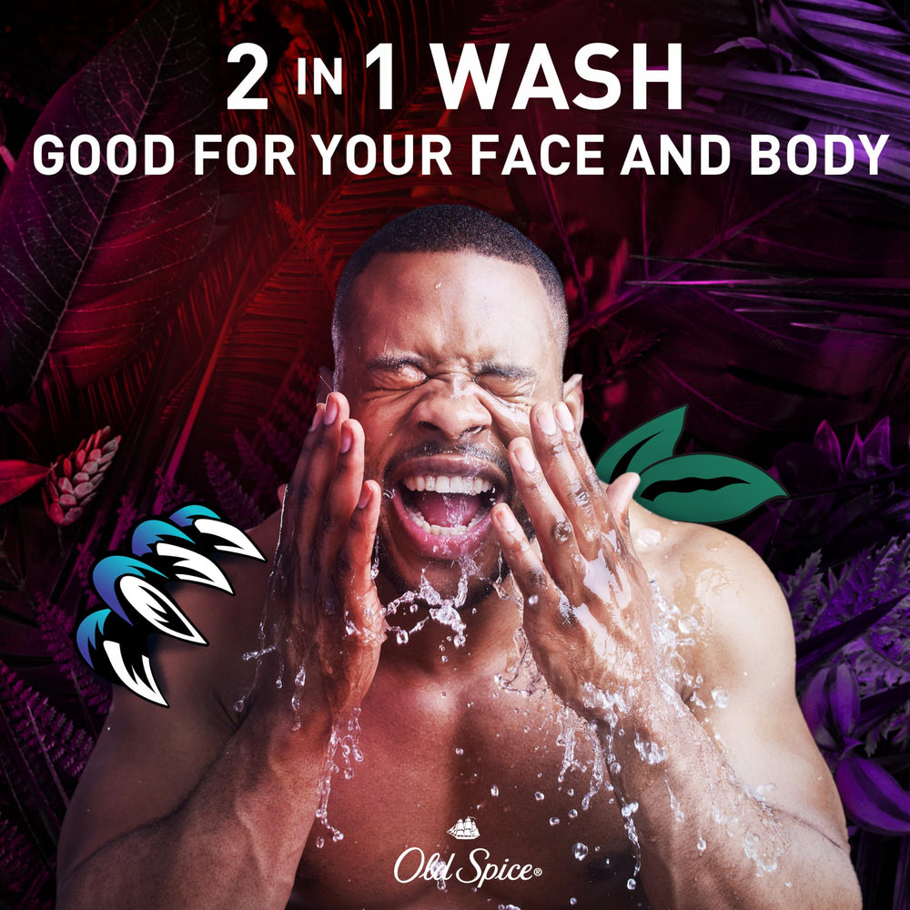 Old Spice NightPanther label ingredient panel highlighting transparency benefit