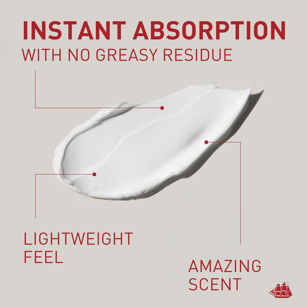 Old Spice pump dispenser mid-press demonstrating easy one-handed use benefit