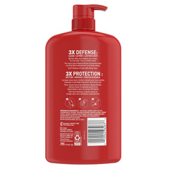 Old Spice bottle on bathroom shelf indicating large-size cost-saving benefit