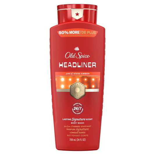 Old Spice front bottle showing Red Collection label and 24 oz size for lasting scent