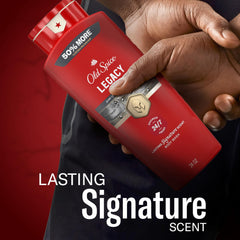 Old Spice Red Collection lineup displaying products for scent layering