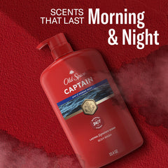 Old Spice Red Collection routine with Captain showing layering for signature scent