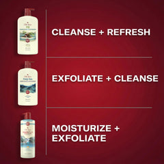 Old Spice sandalwood and aloe ingredients arranged for scent clarity
