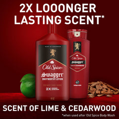 Old Spice mood image evoking cedarwood and lime scent benefit
