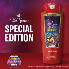 Old Spice Space Mischief held in hand to show 24 oz size and value