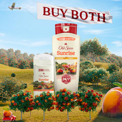 Old Spice back label with directions and ingredient details visible