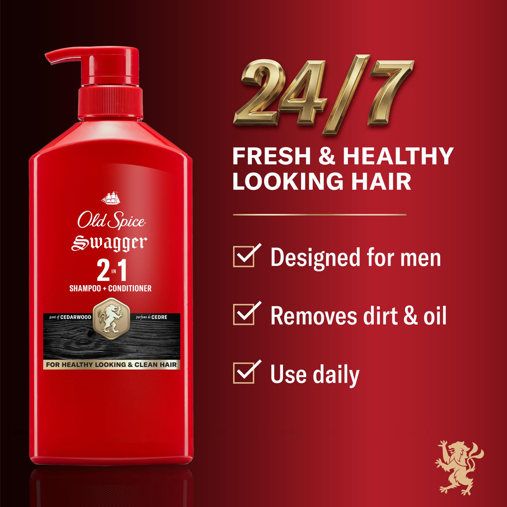 Old Spice Swagger back label with ingredients and usage directions for clarity