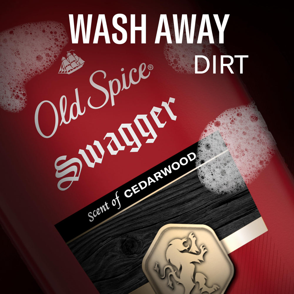 Old Spice Swagger in bathroom morning routine showing confidence and fresh start