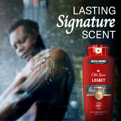 Close-up foam texture from Old Spice showing rich lather and moisturization