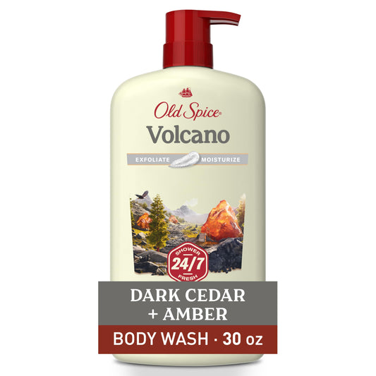 Old Spice Volcano front packaging shows bold label and benefit