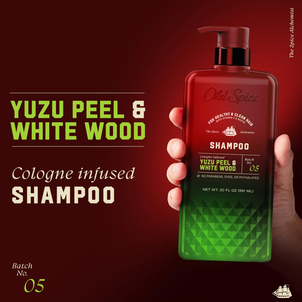 Old Spice back label close-up showing ingredients and usage benefit