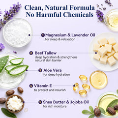 OLEASIYA label detail focused on ingredients list for transparency benefit