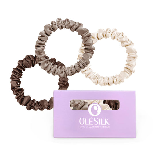 OLESILK front packaging in brown showing neat gift-ready box and elegant branding