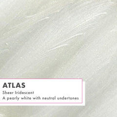 Close-up of cured nails in Atlas Pearly White by Olive & June showing chip resistance