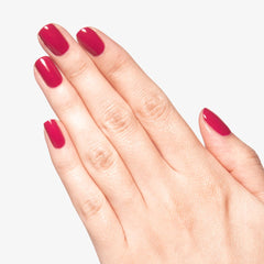 Olive & June close-up texture of cured gel polish highlighting high-shine, plump finish
