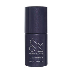 Olive & June front packaging showing Beskar Chrome bottle with clean formula benefit