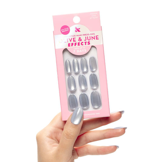 Olive & June front packaging showing kit contents and benefits