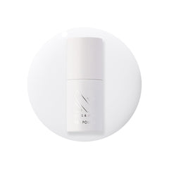 Olive & June bottle front packaging showing crisp white shade benefit