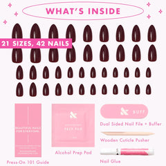 Olive & June model hands wearing press-ons demonstrating salon-quality finish