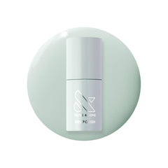 Olive & June bottle front showing KMC Pastel Sage and clean formula benefits