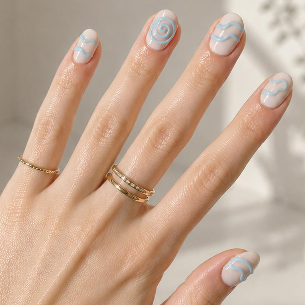 Olive & June front packaging showing complete press-on manicure kit benefits