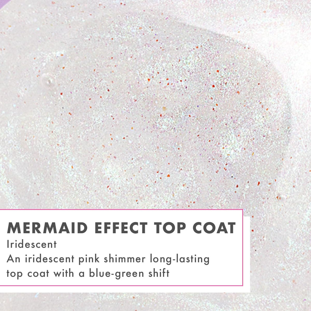 Close-up of Mermaid Effect texture showing iridescent shimmer and plump gloss benefit