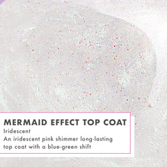 Close-up of Mermaid Effect texture showing iridescent shimmer and plump gloss benefit