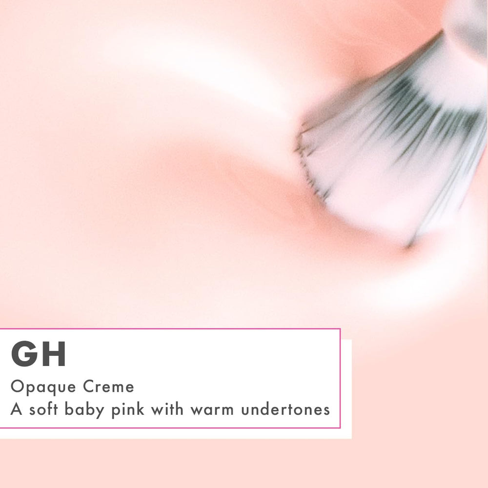 Olive & June polish stroke on nail tip demonstrating streak-free coverage