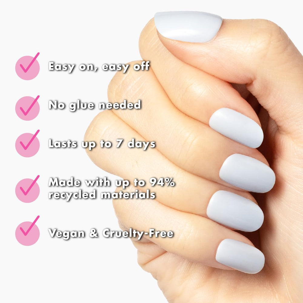 Olive & June nail surface texture detail highlighting natural look