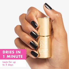 Olive & June polish glossy texture demonstrating high-shine finish