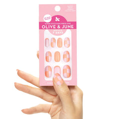 Olive & June front packaging showing Sherbert Checker design and benefits