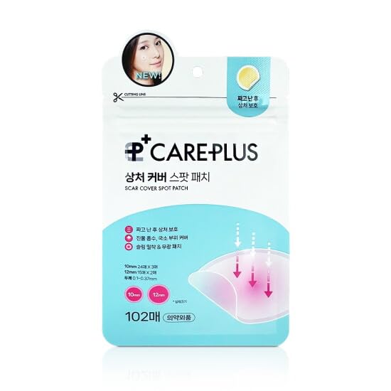 OLIVE YOUNG front packaging view showing 102 spot patches for discreet blemish care