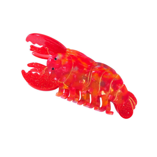 OMG Decor lobster claw clip front view showing glossy finish and secure hold